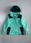 Columbia | Insulated Colour-Block Hooded Jacket | Mint & Teal Women’s M (S/M)