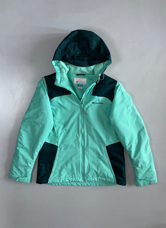 Columbia | Insulated Colour-Block Hooded Jacket | Mint & Teal Women’s M (S/M)