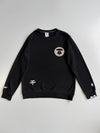 AAPE by A Bathing Ape | Moonface Reflective Logo Crewneck Sweatshirt (M)