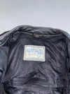 Austsales Direct Black White Leather Racing Jacket (Paded)(M)