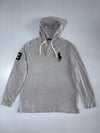 Polo Ralph Lauren Big Pony Hooded Rugby Long Sleeve Grey, Size (2XL)