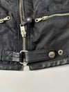 Vintage Harley-Davidson Racing #64 Leather Trim Biker Vest (XL)