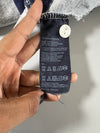 Tommy Hilfiger Grey & Navy Rugby Stripe Long Sleeve Polo (L)