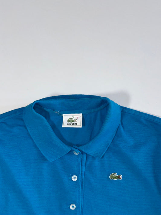 Vintage Lacoste Turquoise Blue Piqué Polo T-Shirt – (M)
