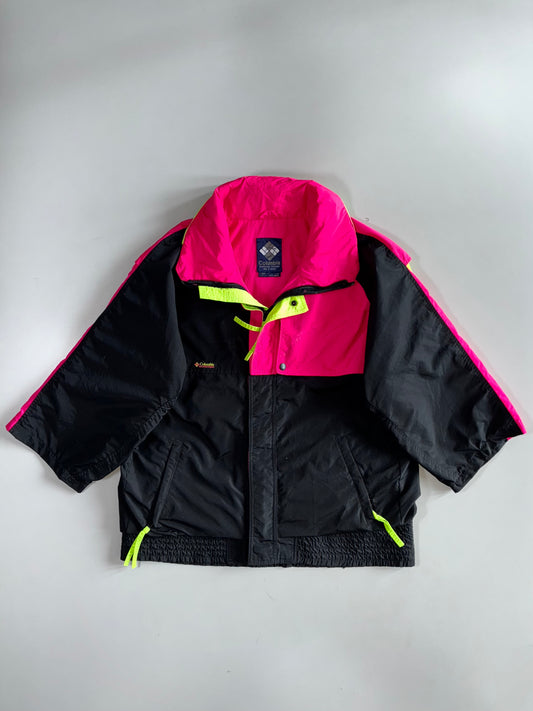 Vintage 90s Columbia Sportswear Criterion Neon Colorblock Ski Jacket (L)