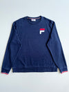Fila Navy Big F Logo Crewneck Sweatshirt (2XL)