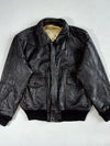 Vintage Dark Brown Leather A-2 Flight Bomber Jacket (XL)