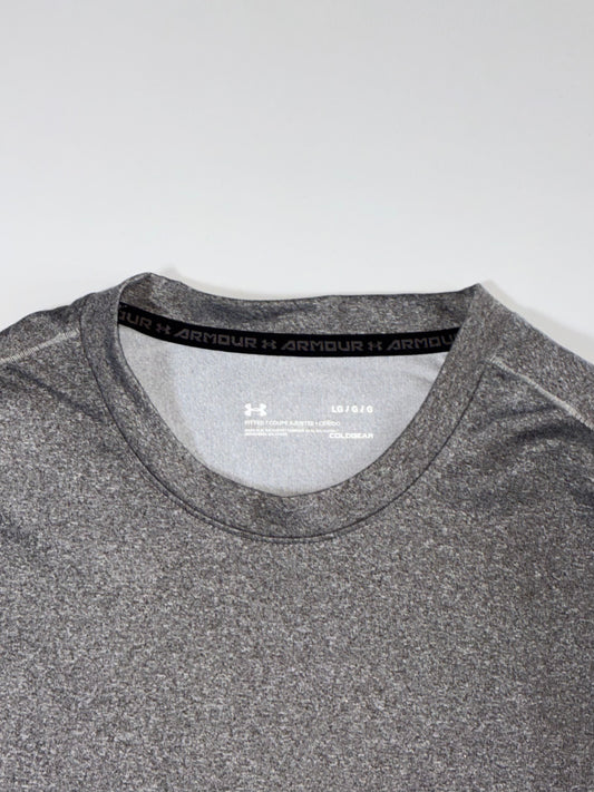 Under Armour ColdGear Fitted Long Sleeve Top – Heather Grey (S)