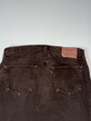 Levi’s | Dark Brown Button Fly Straight Jeans | (W:32) (L:38)