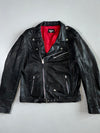 Mission Belted Red-Lined Biker Jacket (M)