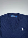 Polo Ralph Lauren Navy V-Neck Sweater (S)