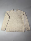 Ami Paris Beige Ami de Coeur Logo Knit Sweater (S)