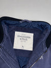 Abercrombie & Fitch Moose Logo Varsity Bomber Jacket – Faded Navy (XL)