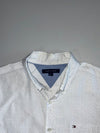 Tommy Hilfiger White Polka Dot Dress Shirt (L)