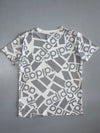 Adidas All-Over Logo Print Tee AOP Monogram White/Grey (S)