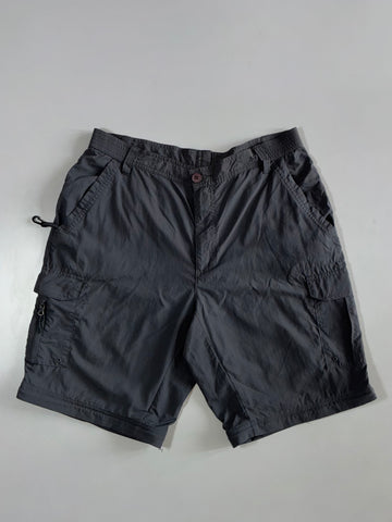 Columbia Grey Nylon Cargo Shorts (W:32|L:20)