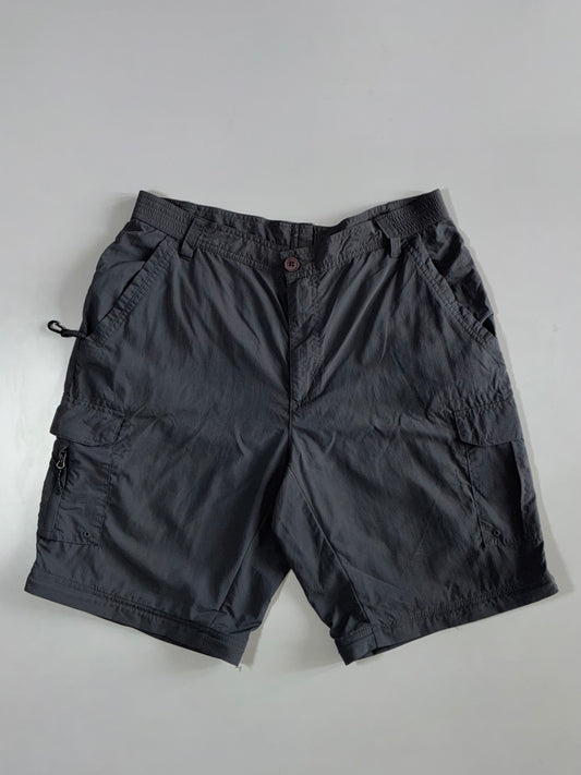 Columbia Grey Nylon Cargo Shorts (W:32|L:20)