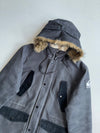 Quiksilver Faux Fur Hood Sherpa Lined Parka women’s– Charcoal (XL)