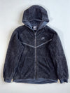Nike Black Sherpa Fleece Zip Hoodie(Xl)