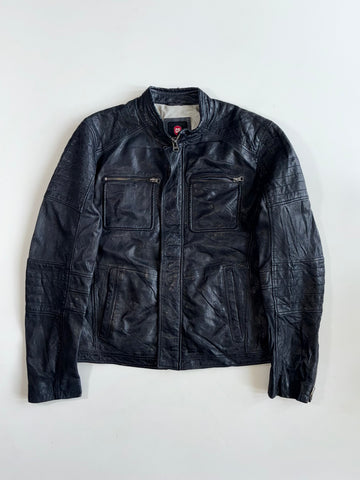 Club of Gents (CG)  Leather Cafe Racer Jacket(L)