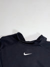 Vintage 90s Nike Big Swoosh Quarter-Zip Track Pullover – Black (2XL)