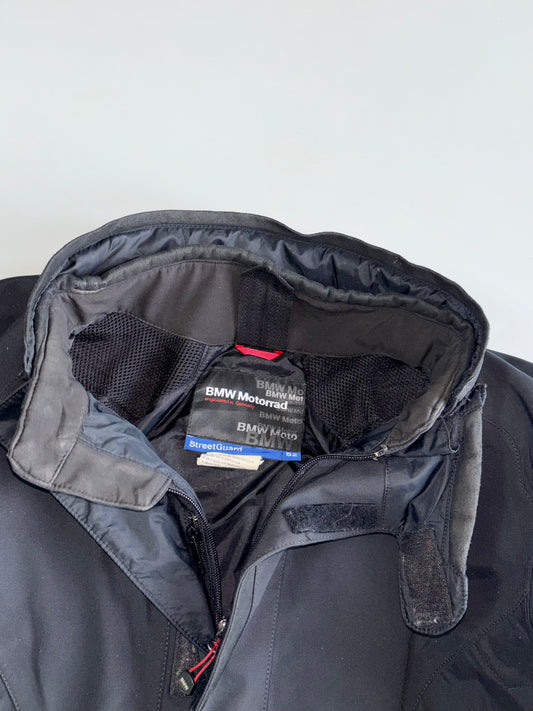BMW Motorrad StreetGuard Textile Motorcycle Jacket Armored Reflective Multi-Pocket(Paded) (XL)