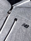 New Balance Fleece Hooded Jacket – Heather Grey/Black Colorblock, (M)