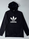 Adidas Trefoil Logo Pullover Hoodie – Black, (L)