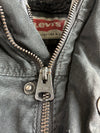 Vintage Levi’s Sherpa-Lined Hooded Field Jacket Black Vintage M-65 Style (XL)