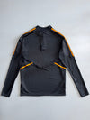Adidas x Leeds United FC Black & Orange Quarter-Zip Training Top — Aeroready | Astonish Sponsor Jaket (M)