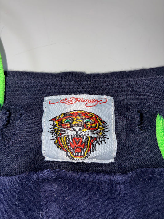 Ed Hardy | Navy Tiger & Crown Print Shorts (W:28) (L:23)
