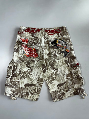 Ed Hardy Tropical Tiger Cargo Shorts (W:30 |L:23 )