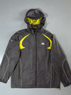 Kappa Aerotec Grey/Yellow Hooded Windbreaker Jacket  (XL/2XL)