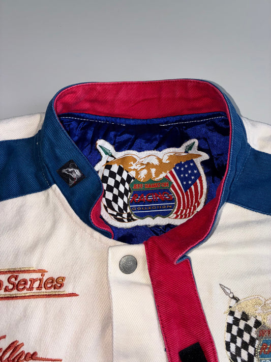 Vintage 1990 Jeff Hamilton Racing Collection Jacket Wallace #2 NASCAR Racing Jacket (M/L)