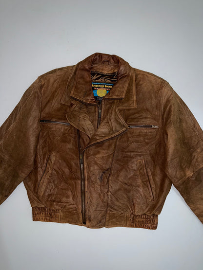 !                                                                                                              Adventure Bond Original Leather Jacket (XL)