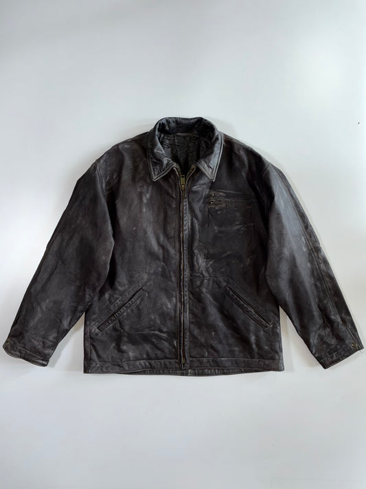 Chevignon Premium Original Leather Jacket (XL)