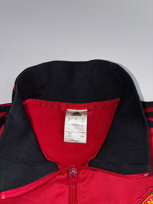 Adidas Manchester United Track Jacket  Red/Black (Official) |(L)
