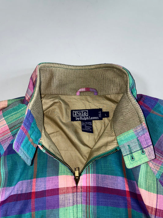 Polo by Ralph Lauren | Madras Plaid Harrington Jacket (M)