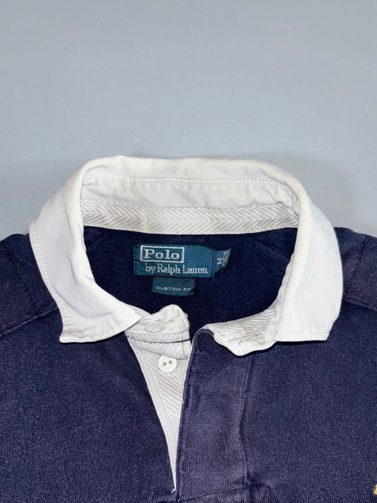 Polo Ralph Lauren Custom Fit Rugby Shirt Navy (L/XL)