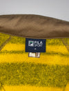 Fila Sport | Yellow Striped Quarter-Zip Fleece (S)