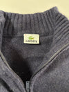 Vintage Lacoste Navy Wool Quarter-Zip Sweater (S)