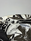 Vintage Freetime Zebra Leopard Print Short Sleeve Shirt Black White Men’s (L)