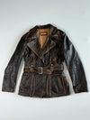 Vintage Premium Original Bomber Leather Jacket Women’s (S)