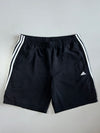 Adidas Black 3-Stripe Nylon Shorts (W:34|L:28)