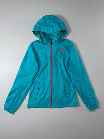 North Face Turquoise HyVent Hooded Waterproof Jacket (XS)