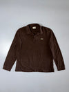 Lacoste Long Sleeve Polo Shirt Brown (M)