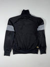 Adidas Originals Black & Grey Colour Block Track Jacket with Gold Trefoil (M)