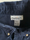 Carhartt Cotton Button-Down Work Shirt – Navy (2XL)