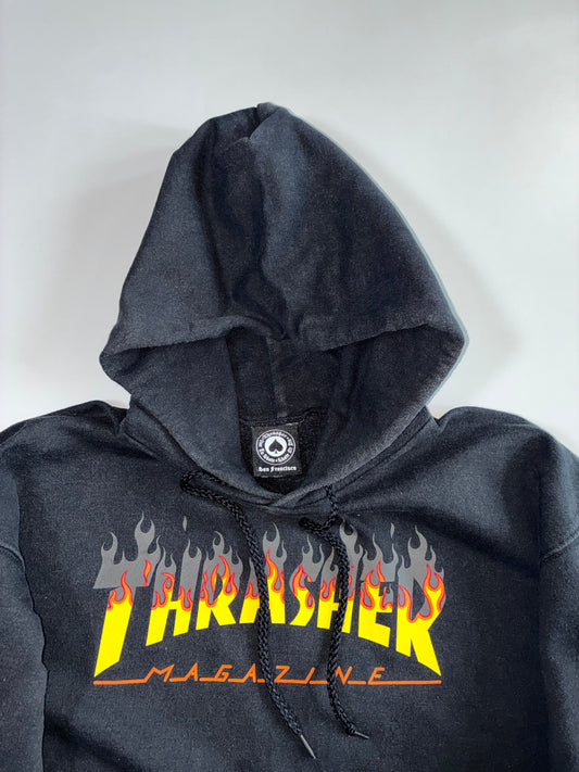 Thrasher Magazine Flame Logo Hoodie RARE (L)