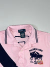 Polo Ralph Lauren Big Pony 1967 Flag Colorblock Polo Shirt – Pink/Navy(XXS)
